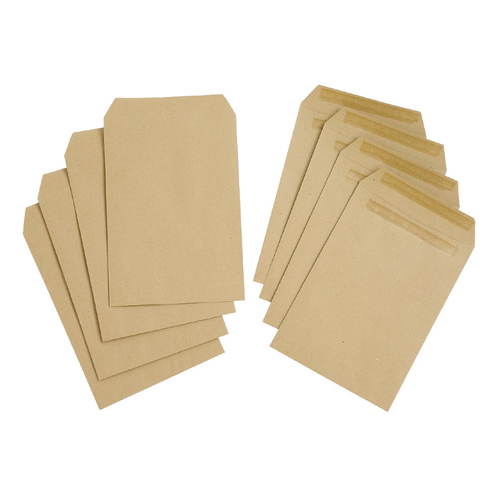 C5/A5 Manilla Plain Self Seal Brown Envelopes 229x162mm 80gsm - 250