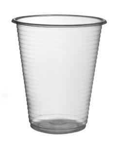 Clear Disposable Plastic Cups Glasses (200ml)