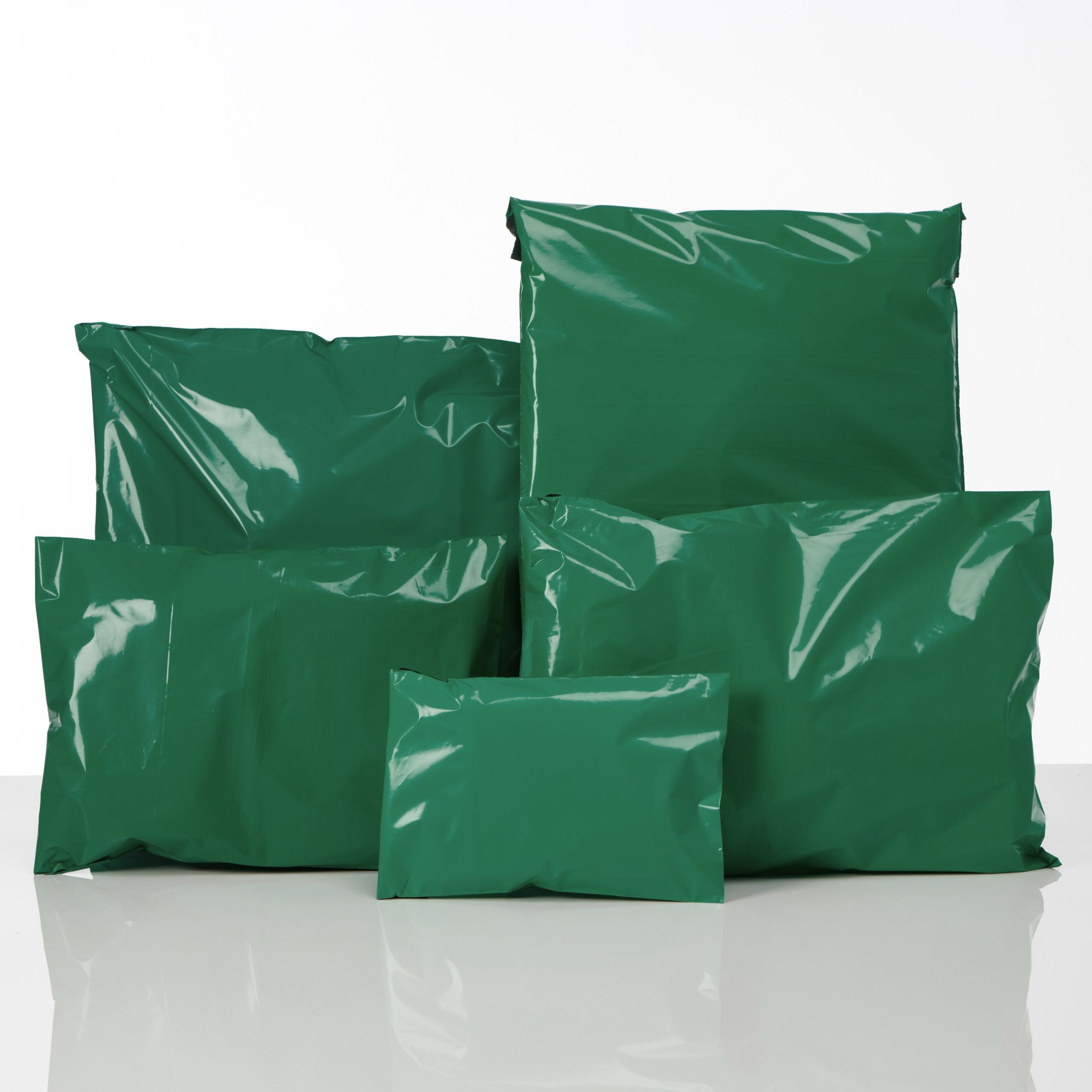 Strong Dark Green Postage Poly Mailing Bags 16" x 20" - 405x508mm - 200