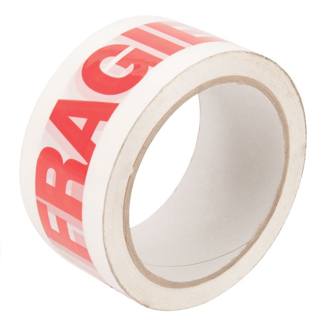 Low Noise Fragile Printed Packing Tape 48mm x 66m - 36