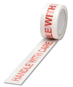 Handle With Care Low Noise Printed Packing Tape 48mm x 66m