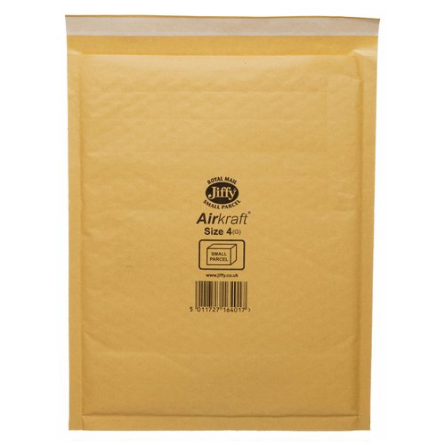 Jiffy Airkraft Size JL4 (G) Padded Envelopes 240x320mm