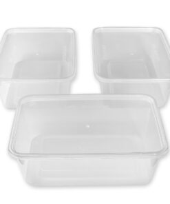 1000ml Plastic Microwave Food Takeaway Containers
