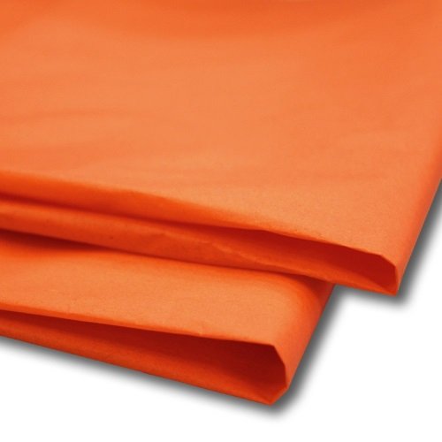 Orange Coloured Acid Free Tissue Paper 500mm x 750mm 18gsm
