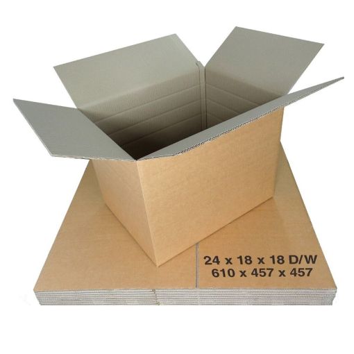 Double Wall Cardboard Boxes 24"x18"x18" (610 x 457 x 457 mm)