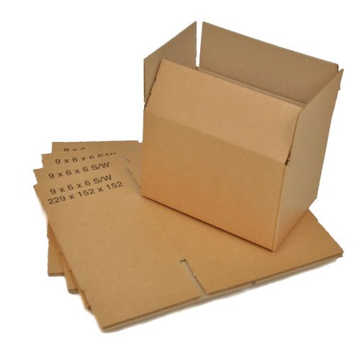 Small Single Wall Cardboard Boxes 9" x 6" x 6" (229 x 152 x 152 mm)