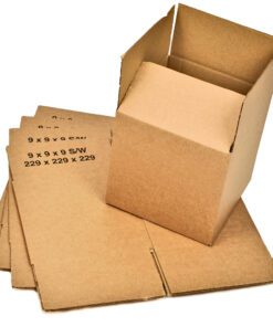 Single Wall Cardboard Boxes 9" x 9" x 9" (229 x 229 x 229 mm)
