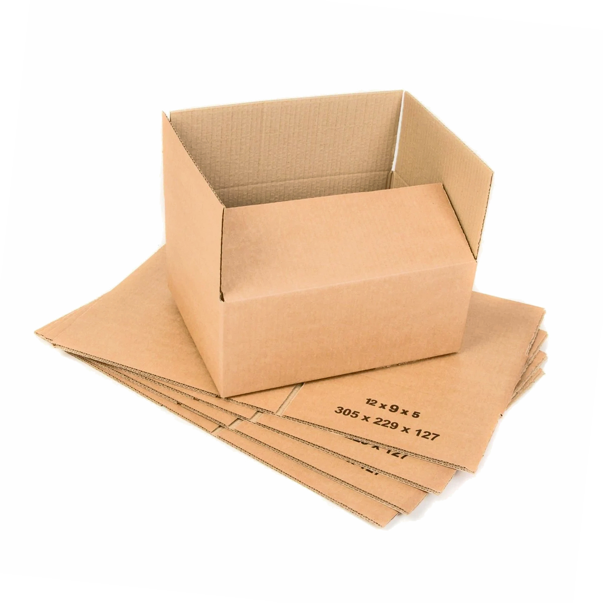 Single Wall Cardboard Boxes 12" x 9" x 5" (305 x 229 x 127 mm) - 50