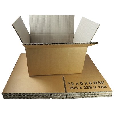 Double Wall Cardboard Boxes 12" x 9" x 6" (305 x 229 x 152 mm)