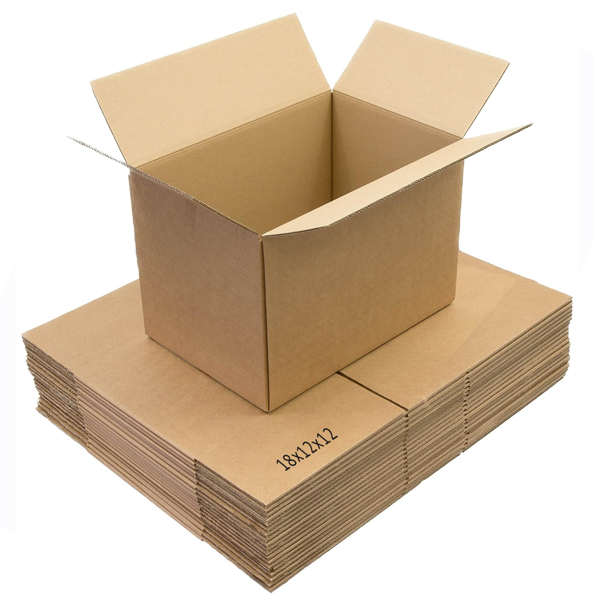 Single Wall Cardboard Boxes 18" x 12" x 12" (457 x 305 x 305 mm) - 800
