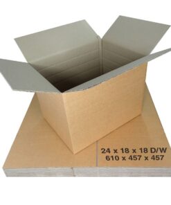 Double Wall Cardboard Boxes 24"x18"x18" (610 x 457 x 457 mm)